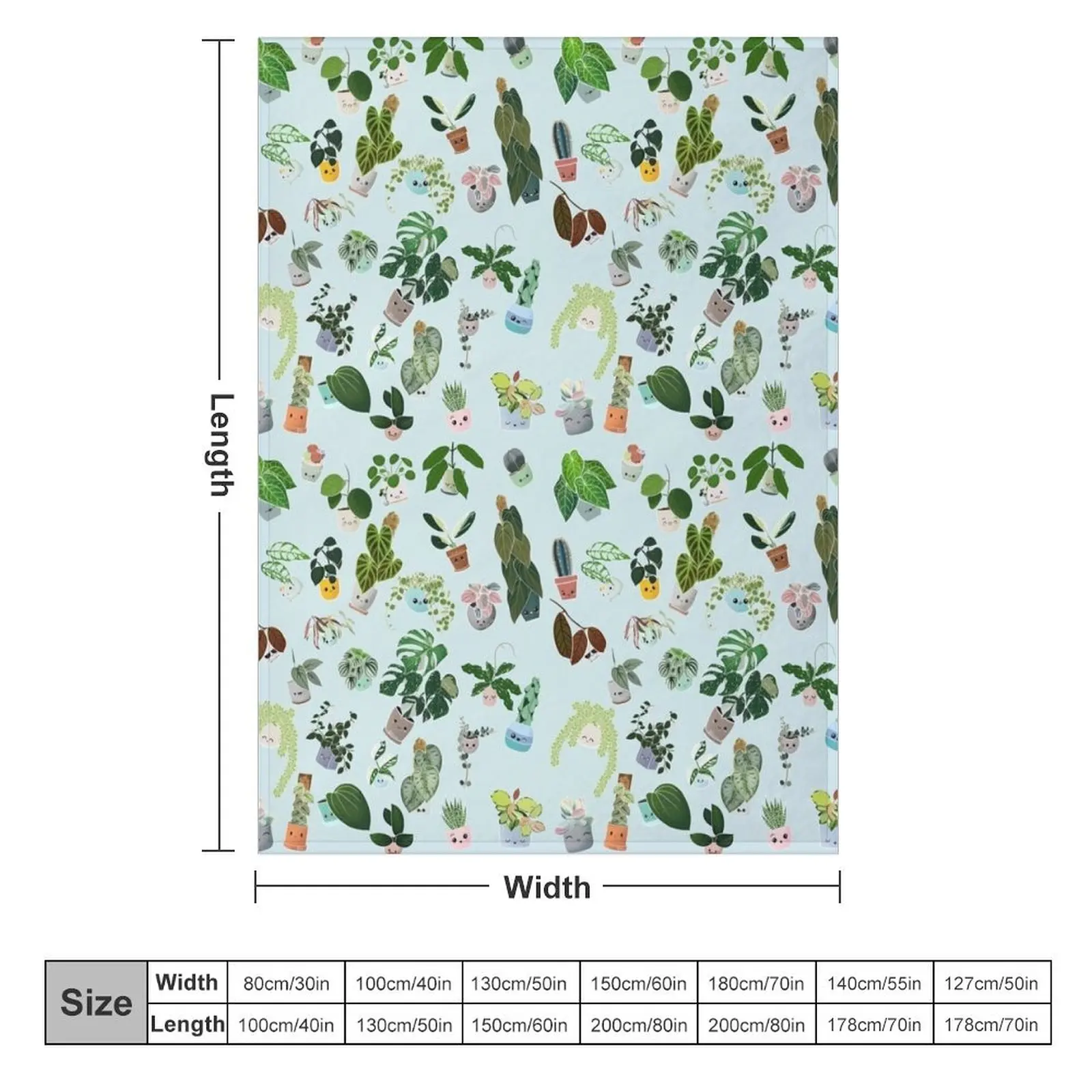 Plant Addict confetti Throw Blanket Travel Soft Plush Plaid Blankets