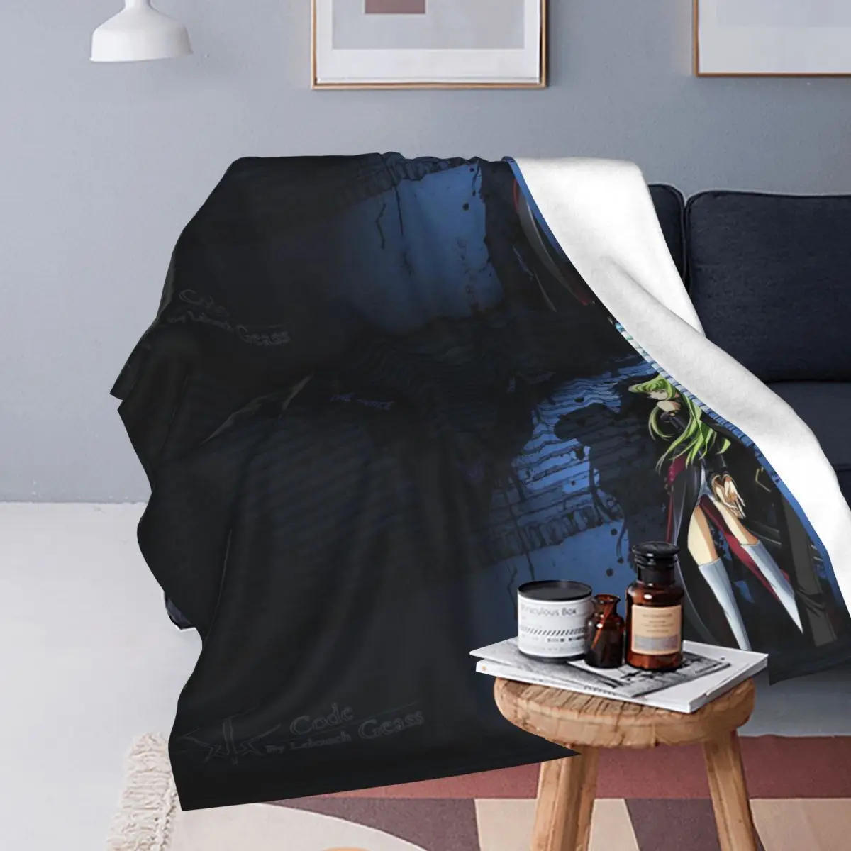 Code Geass Anime Blanket Soft Warm Flannel Throw Blanket Bedding for Bed Travel Home Sofa