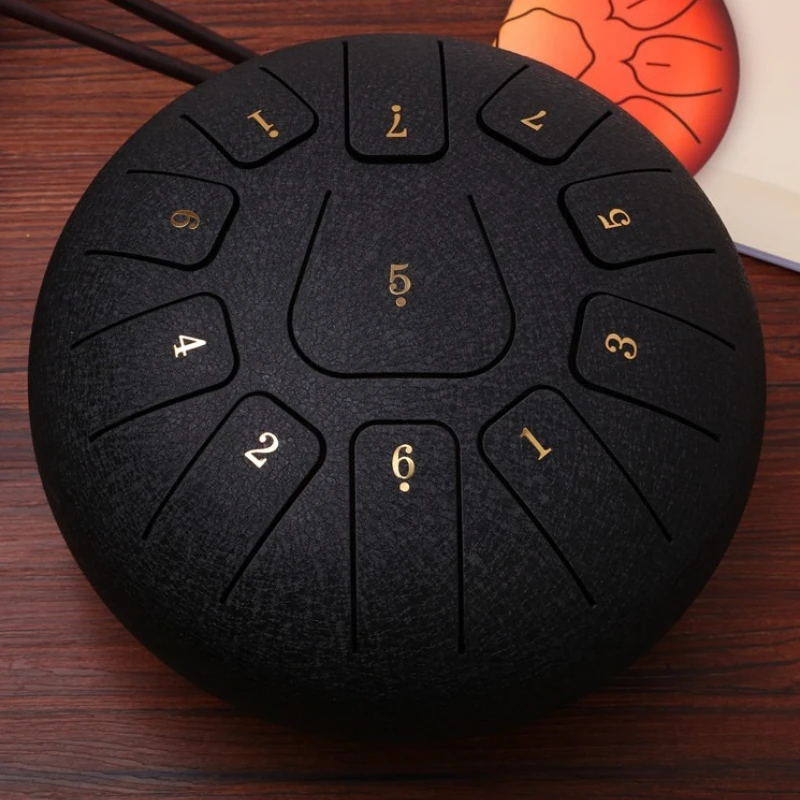 10 بوصة اللسان طبل 11 لهجة C الكربون الصلب الطبول المبتدئين المهنية أثيري طبل التأمل اليوغا العلاج المحمولة براميل اليد #2