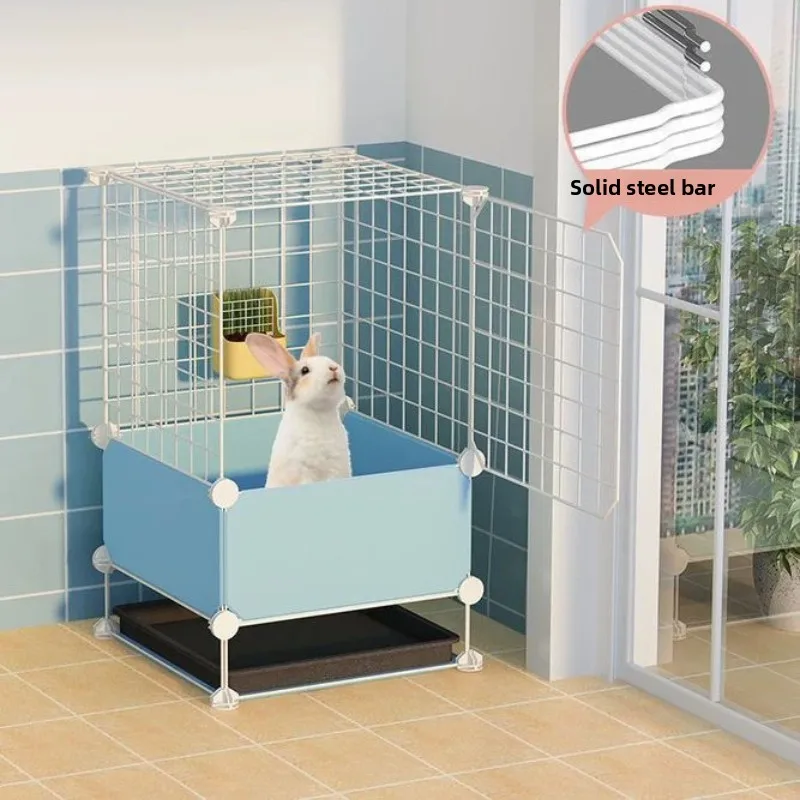 Extra Large Duck Cage, Anti Spray Indoor Poultry Enclosure, Heavy Duty Steel Pet House, Chew Resistant Solid Rod Bird Home