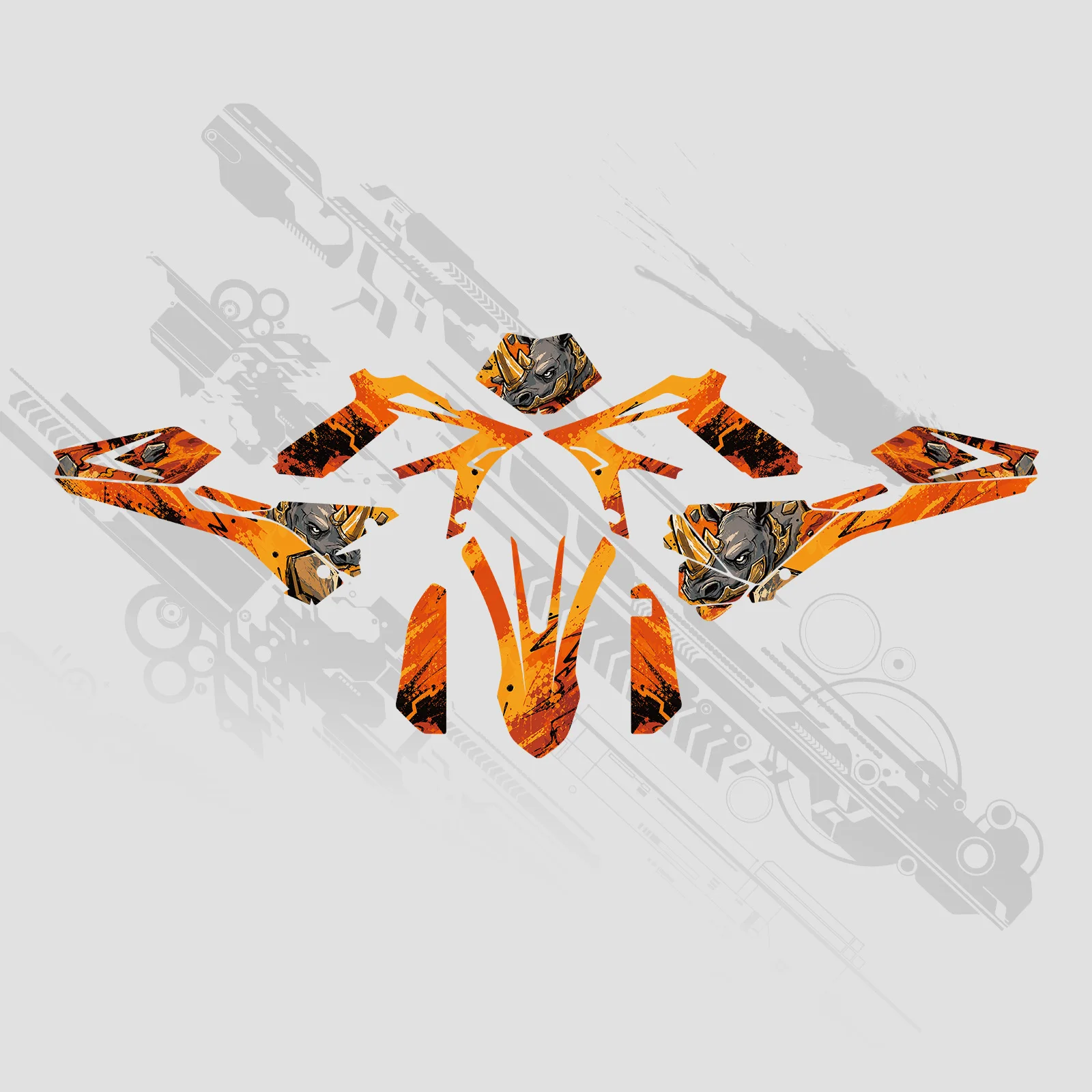 NICECNC Für Beta RR 300 RR 250 RR 350 RR 400 RR 450 2018-2019 Motocross Verkleidung Grafiken Hintergrund Aufkleber Sticker Anpassbar – Detail 8