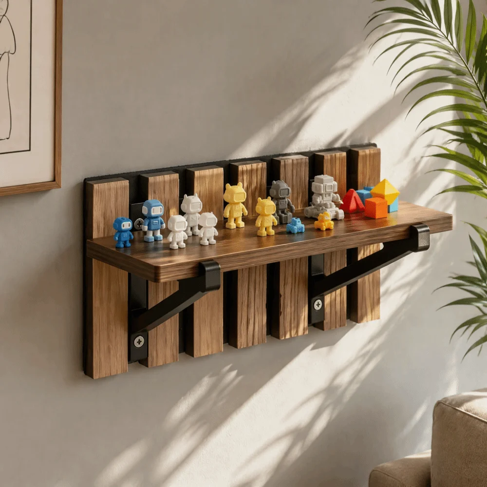 3D Printed Soundproof Board Storage Rack Simple Installation Easy Installation Sound Absorbing Board Bracket Wall Mount
