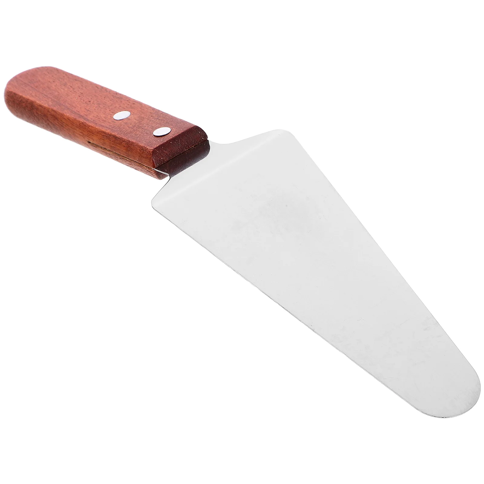 

Stainless Steel Pizza Spatula Set Wood Handle Baking Tool Pizza Cookies Pie Pastry Serrated Edge Cake Server Modern