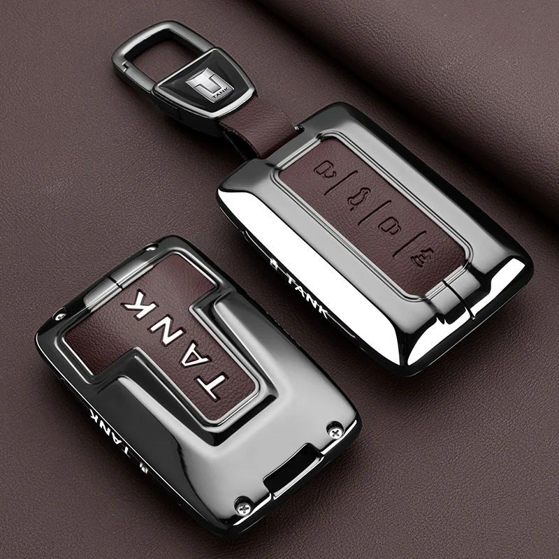 Taku  WERDO KEY-TOP ペンダントとGHのマッチセット For Great Wall GWM TANK 300 2021-2025 Zinc Alloy + Leather Car Key