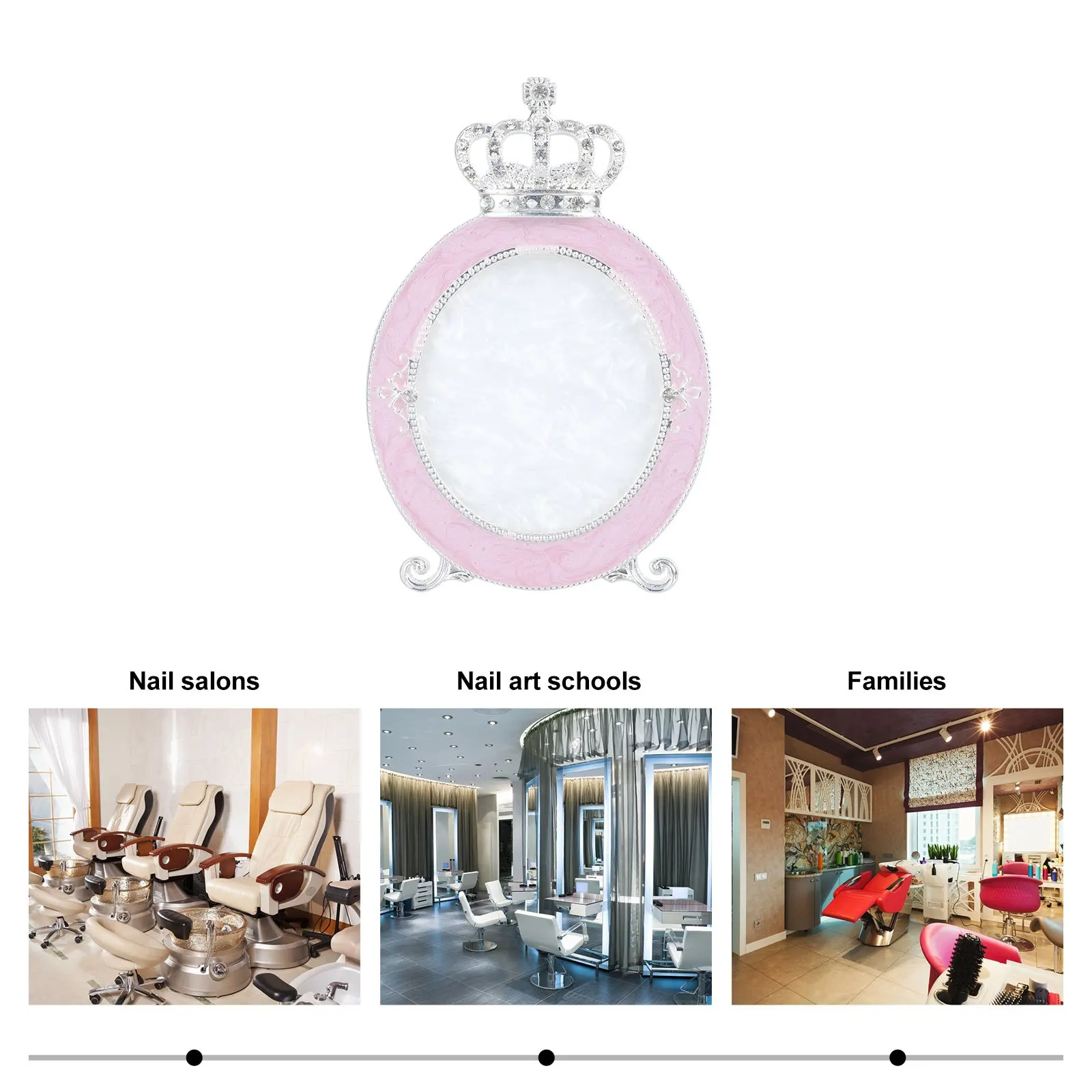 

1 шт., доска для дизайна ногтей, форма короны, практичная рамка для маникюра, прочный маникюрный салон, украшение для дома, реквизит для фотосессии