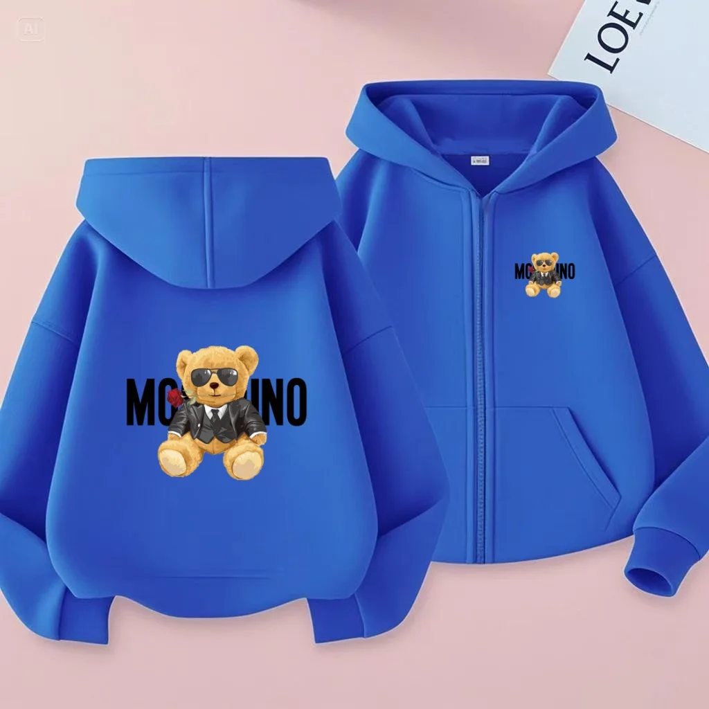 

High Quality Children's Zipper Hoodies for Boy and Girl 2025Autumn and Winter Collections Skin-friendly and Soft Zipper Cardigan