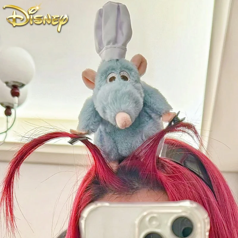 Disney Ratatouille Hairband New Cartoon Plush Doll Headband French Wide-brimmed Hairpin Photo Headdress Creativity Gift Girl Toy