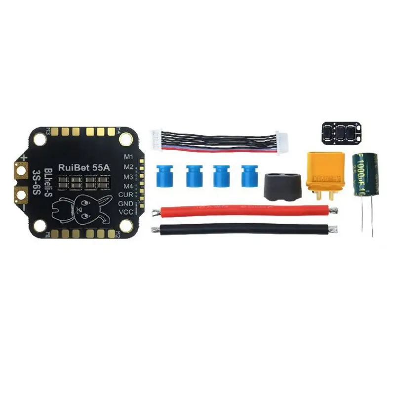 

AS95 - Детали для FPV-дронов RC: 55A 4-в-1 ESC 3-6S BLHELI_S с прошивкой и амперметром