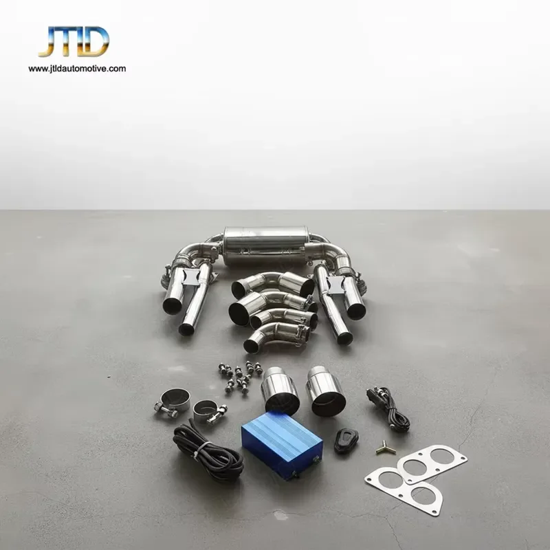 Performance Exhaust System with Remote Control Electronic Valvetronic Valves for Ferrari F430 Exhaust Stainless Steel