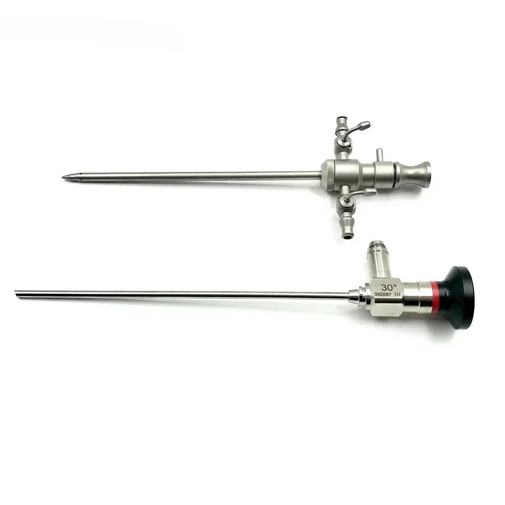 Medical Rigid Trocar Sheath Obturator Elbow Knee Pets Examination Surgery Veterinary Instrument