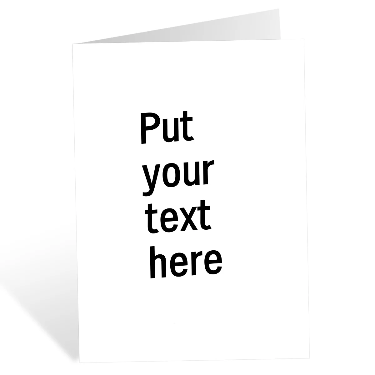 1pc Personalize Design Customized Your Text Greeting Card With Envelope For Family Birthday Valentine Day Wedding Special Gift