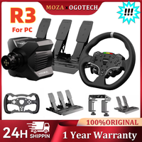 MOZA R3 Racing Wheel and Pedals for PC 3.9 Nm of torque continuously output fully compatible R3 Wheel Kit with mainstream games