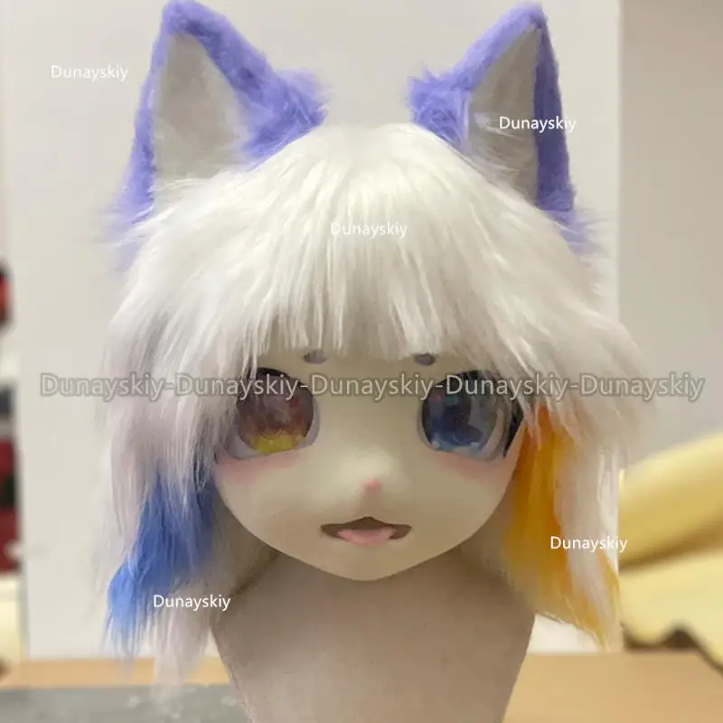 

Меховой Костюм кигуруми, гарнитура, пушистые костюмы, косплей, пушистая кукла, резинка, кошка, комикет, пушистые куклы, Костюмы Животных