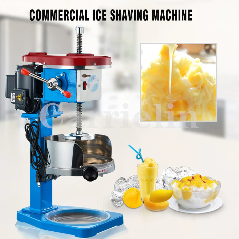 Dual Purpose Snow Flake Continuous Sand Ice Machine Electric Ice Breaker Planer Commercial Copper Plate