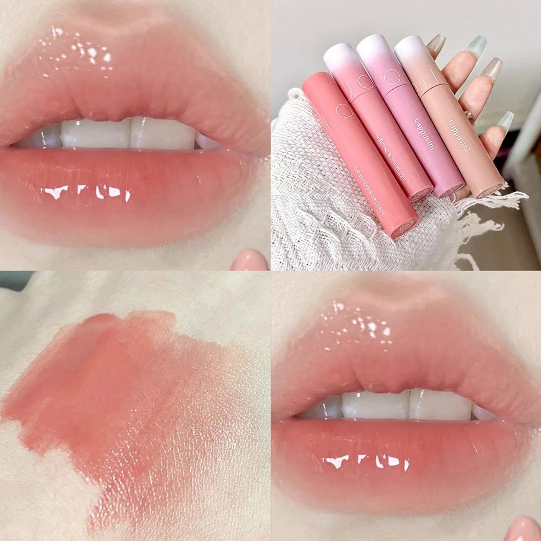 Crystal Jelly Hidratante Lip Plumping Gloss, impermeável, duradouro, Shimmer Líquido Batom, Sexy Matiz Cosméticos