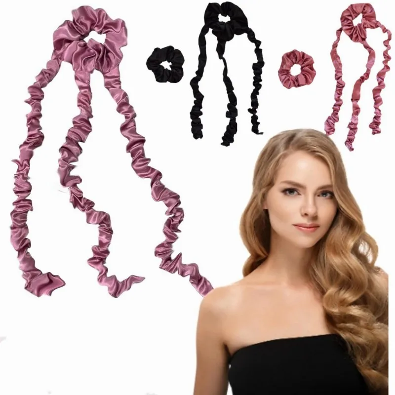 Multi Jellyfish Heatless Curling Iron Lazy Man Sleep Braid Hair Roller Headband No Heat Silk Curls Diy Hair Styling Tools