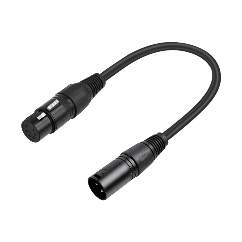 Essential Male to Female Cable for Music and Lighting Integration 3 to 5 Pin