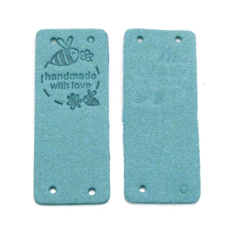 50Pcs Handmade Label Hang Tags For Handmade With Love Tags Leather Tags For Clothes Gifts Bags Sewing Accessories