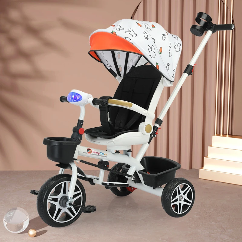 

Multifunction Children Tricycle Rotate Seat Portable Folding Bike Can Sit and Lie Baby stroller Gifts For 1-6 years old