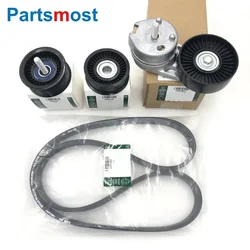 LR011327 LR035545 LR039516 LR039517 3.0 V6 5.0 V8 Drive Belt Idler pulley Tensioner for Discovery LR4 Range Rover RR Sport 2014