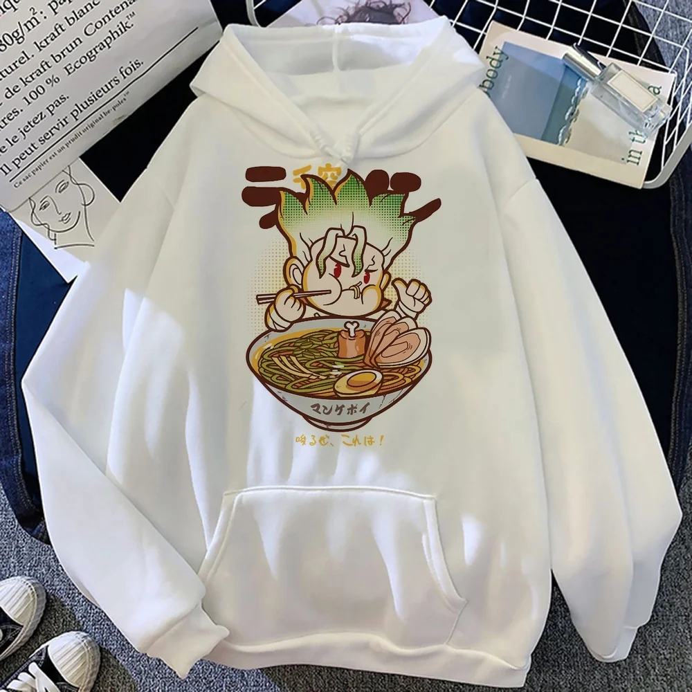Dr Stone sweatshirt anime sweatshirt graphic 2026 cute harajuku Casual Pockets