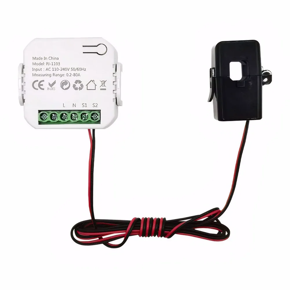 

Smart Life WiFi Energy Meter with CT Clamp Sensor APP Control CT Solar PV Bidirectional Monitoring Meter for Monitor Work Status
