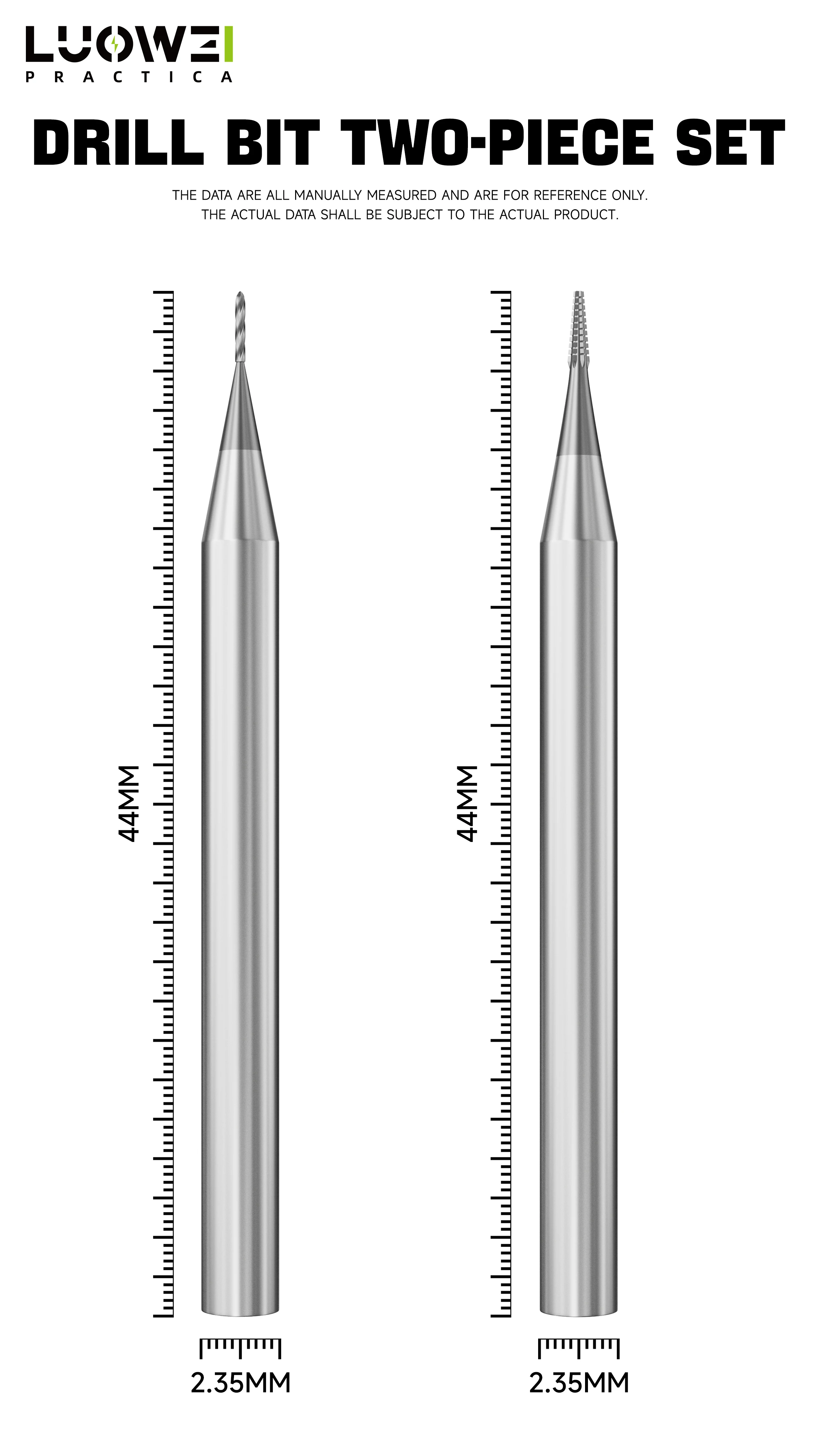 LUOWEI-331 Gestripte schroeftrekker 2-borenset - Hoge compatibiliteit, perfect voor demontage van afgeronde/staande schroeven