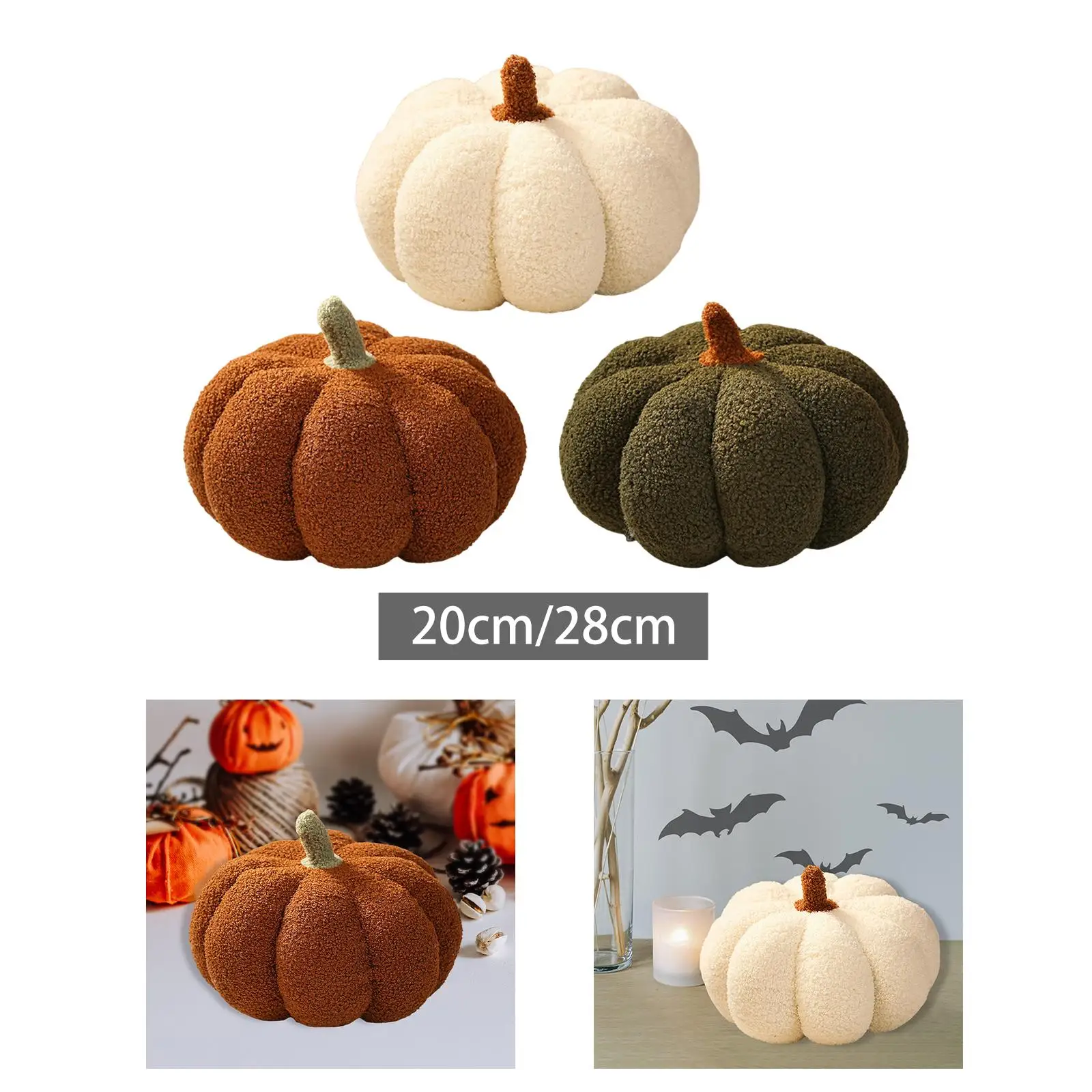 Stuffed Halloween Pumpkin Decorative Pillow Decorative Pumpkin Throw Pillow for