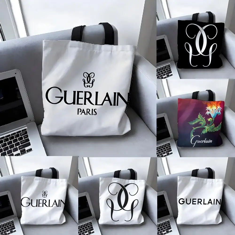Bolsos de Mano Grandes de Diseño para Mujer, Bolsas de Compras para Supermercado, con 2 Bolsas de Almacenamiento de Lona, Estilo Encanto de Belleza Antigua G-Guerlain