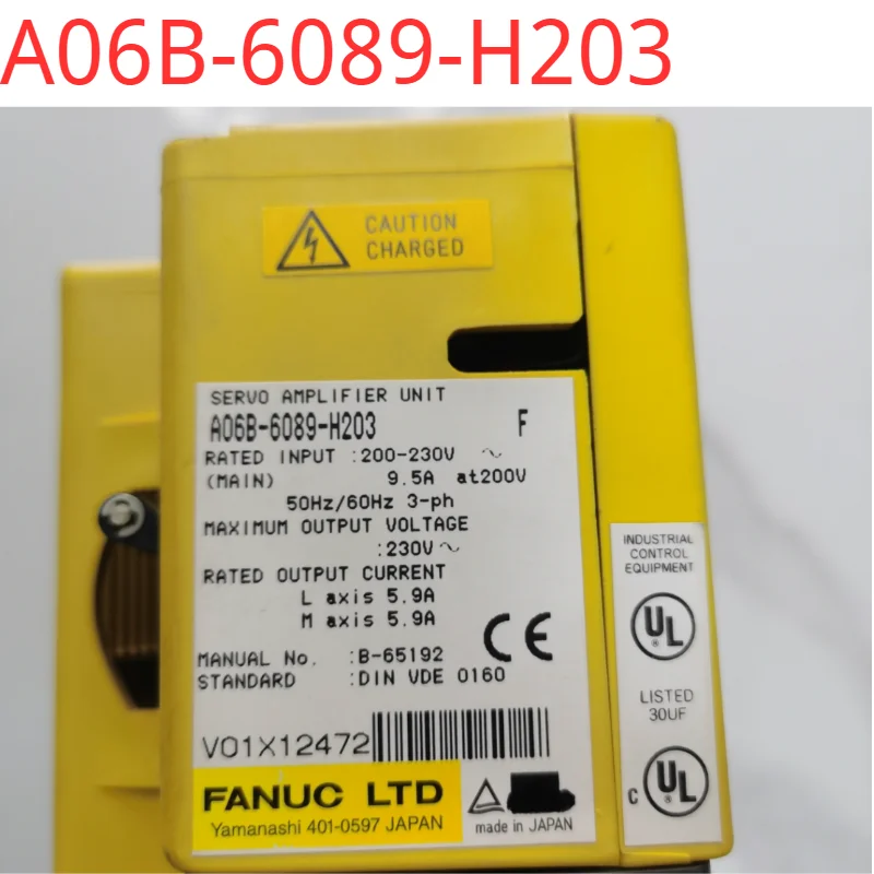 A06B-6089-H203 محرك سيرفو مستعمل تم اختباره جيدًا في حالة جيدة