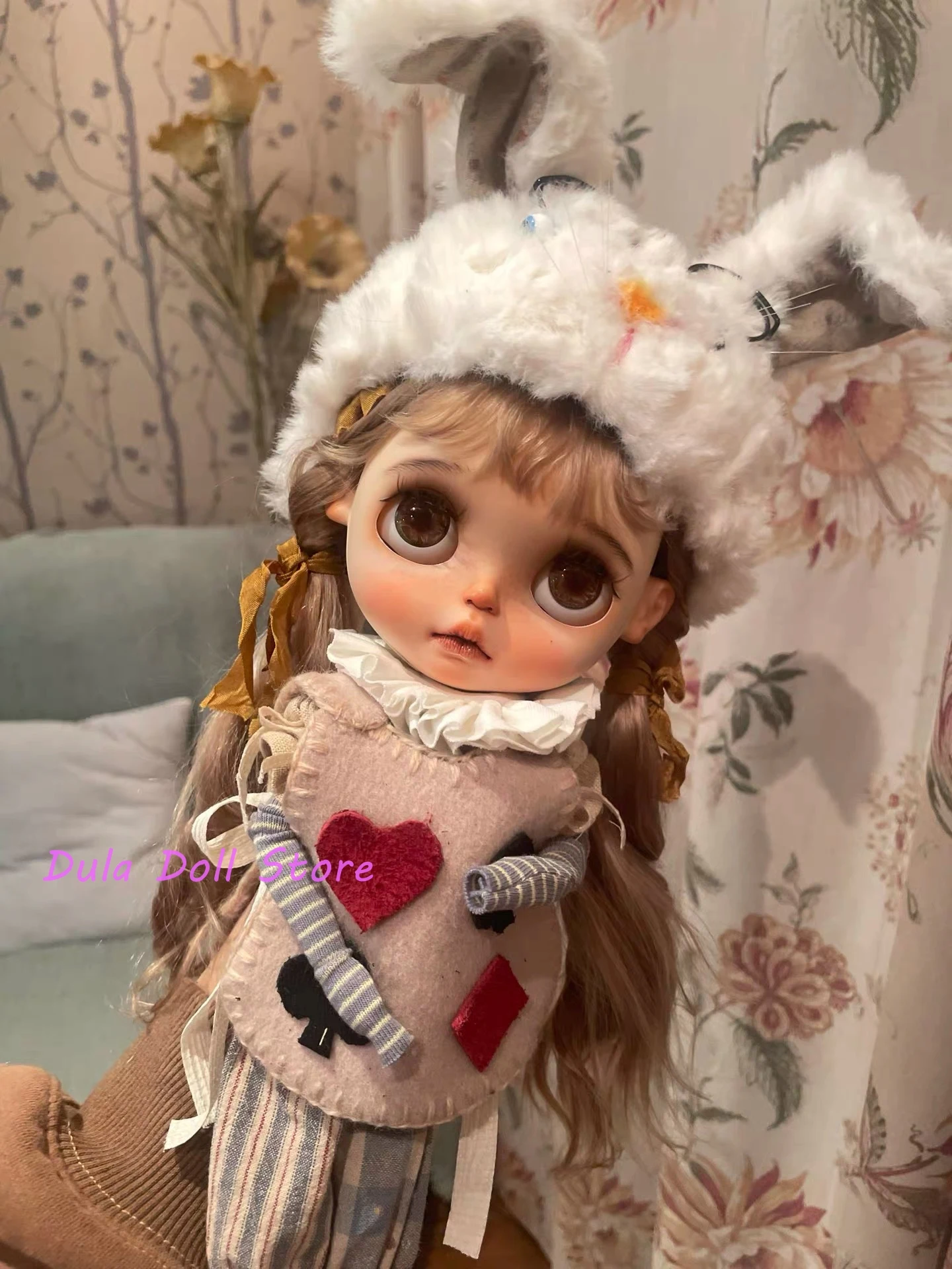 Dula Doll Clothes Dress Poker bunny set Blythe ob24 ob22 Azone Licca ICY JerryB 1/6 Bjd Doll Accessories