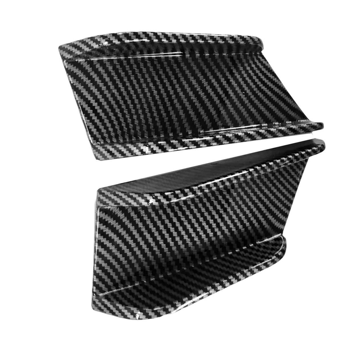 Car Front Bumper Side Splitter Spoiler Canards Trim for 4 Series G22 G23 2020+ Carbon Fiber Pattern