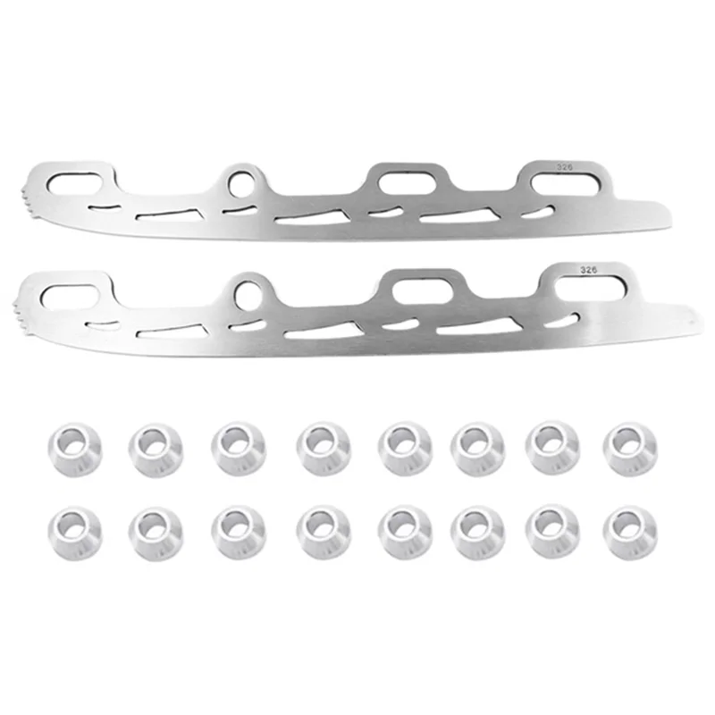 شفرة التزلج على الجليد من الفولاذ المقاوم للصدأ على شكل شخصية مضمنة مع أسنان سكين للكبار أحذية تزلج دوارة للأطفال غنية 326 مم