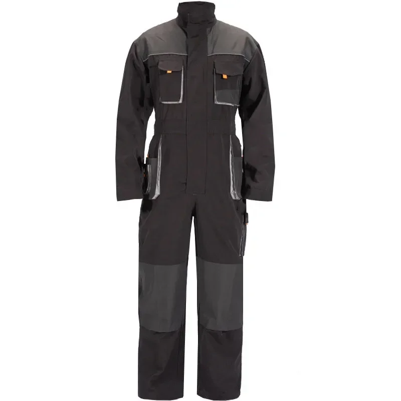 Multi-pocket Shop Overalls Suit Long-sleeved One-piece Wear-resistant Labor Protection Factory Workwear Cargo Pants Jumpsuit