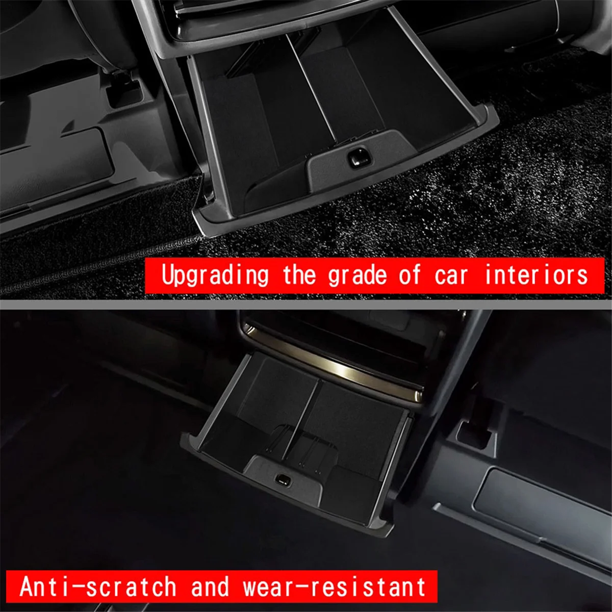 صندوق تخزين مخرج الهواء الخلفي للسيارة بقوة ملحقات داخلية لسيارة Toyota Alphard Vellfire 40 Series 2023+ RHD