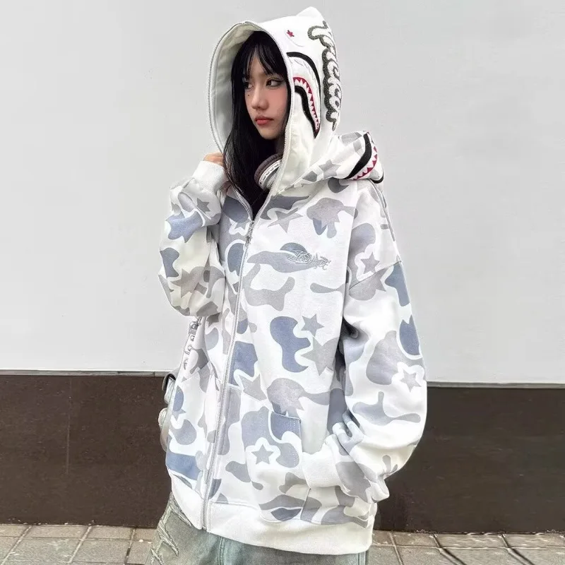 APEシャークジップパーカー A BATHING APE ジップパーカー シャークパーカー メンズ
