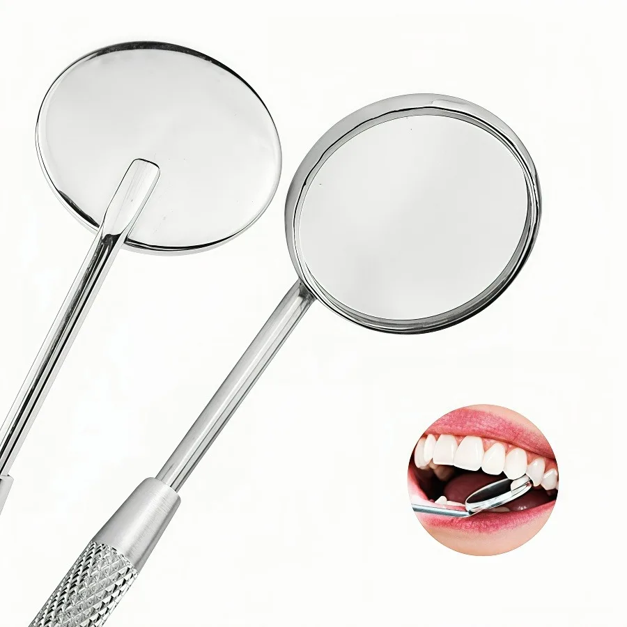 Sterilizable Dental Mouth Mirrors Checking Mirrors Stainless Steel Teeth Whitening Clean Oral Supplies Tools Dentristry Car