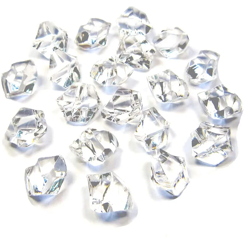 

1Set 5x7mm White Acrylic Stones Fish Tank Decor Aquarium Gravel Landscape Ornament Flower Pot Adornment