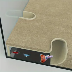 EDF-Tunnel d'angle pour grotte de radiateur, aquarium, animaux de compagnie inclus, jeu de race, assistance, ornements précieux