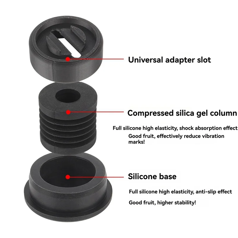 

4Pcs Anti Vibration Feet Pad For Bambu Lab X1/P1/A1/A1 Mini Anti-Slip Anti-Shock Dust-Proof Foot Pad