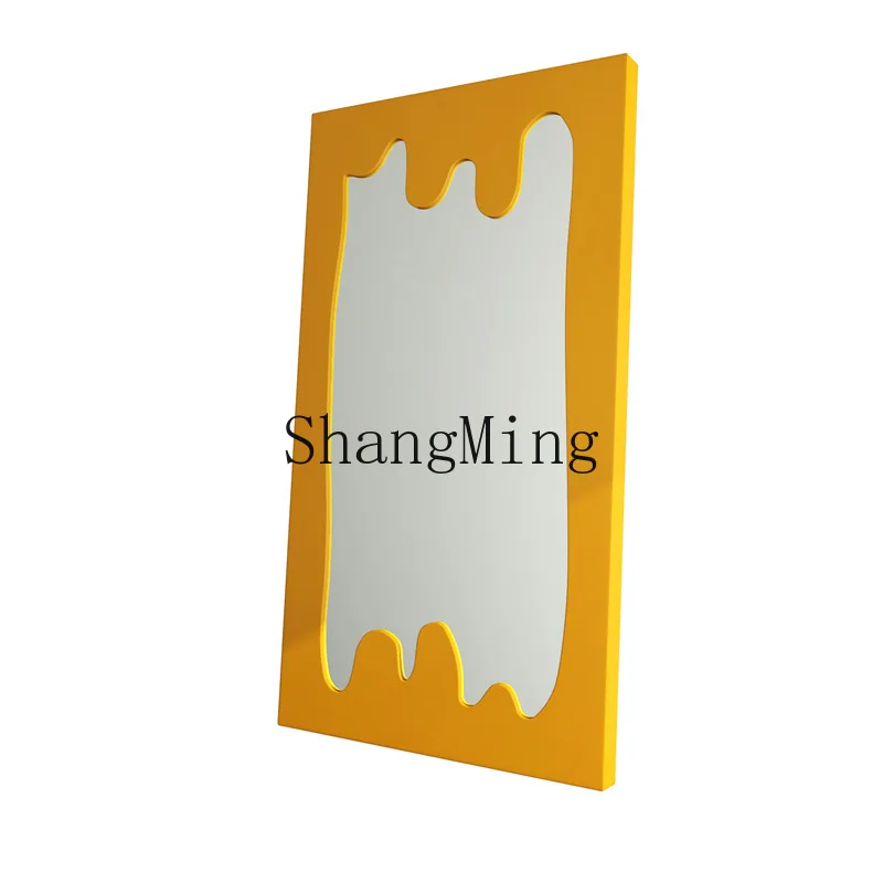 

CL Wall-Mounted Floor Mirror with Frame, Internet Celebrity Blogger Photo Shooting Fitting Dressing Full-Length Mirror