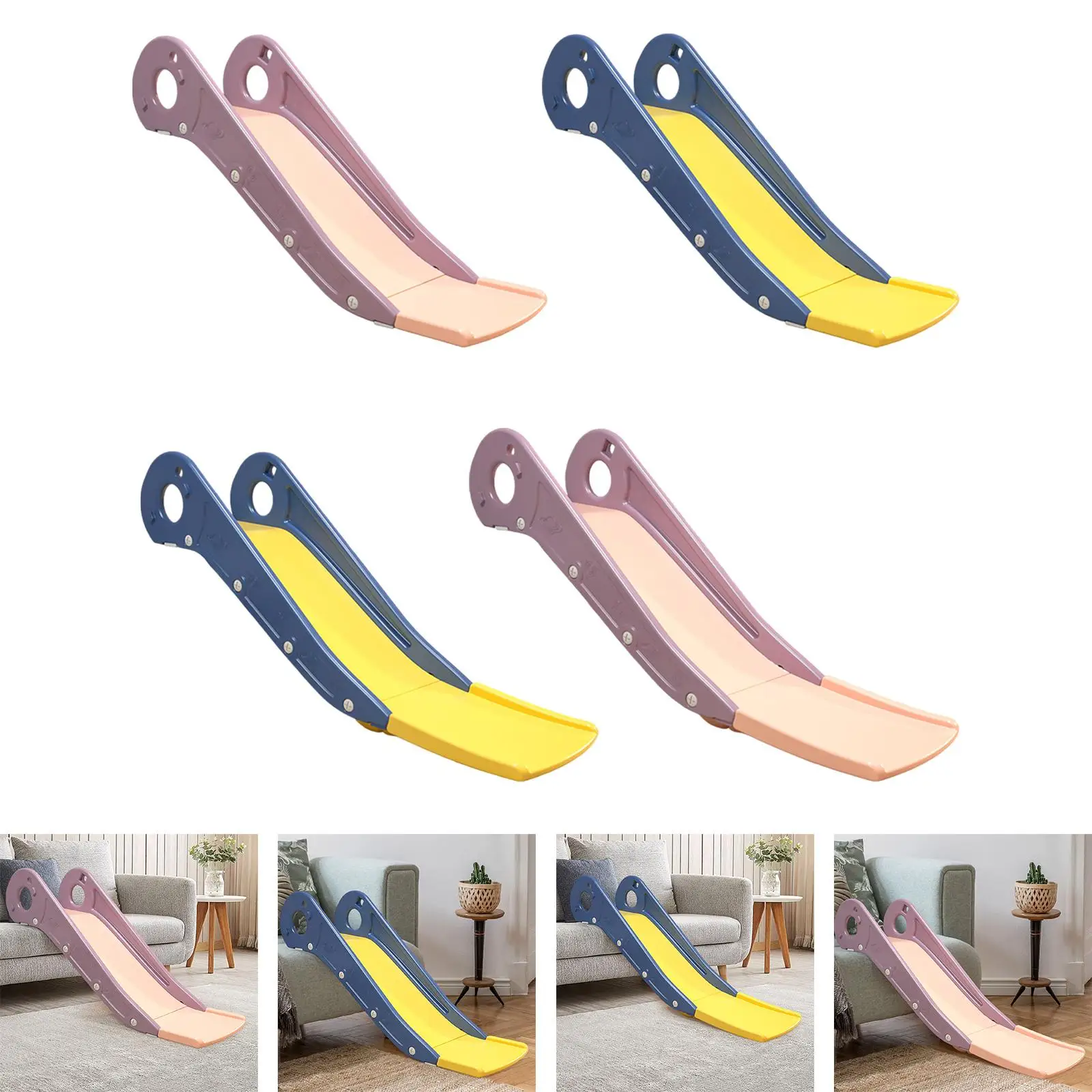 Kids Slide Playground Toy Sturdy Climber Bed Edge Slide for Sofa Bed Bedroom