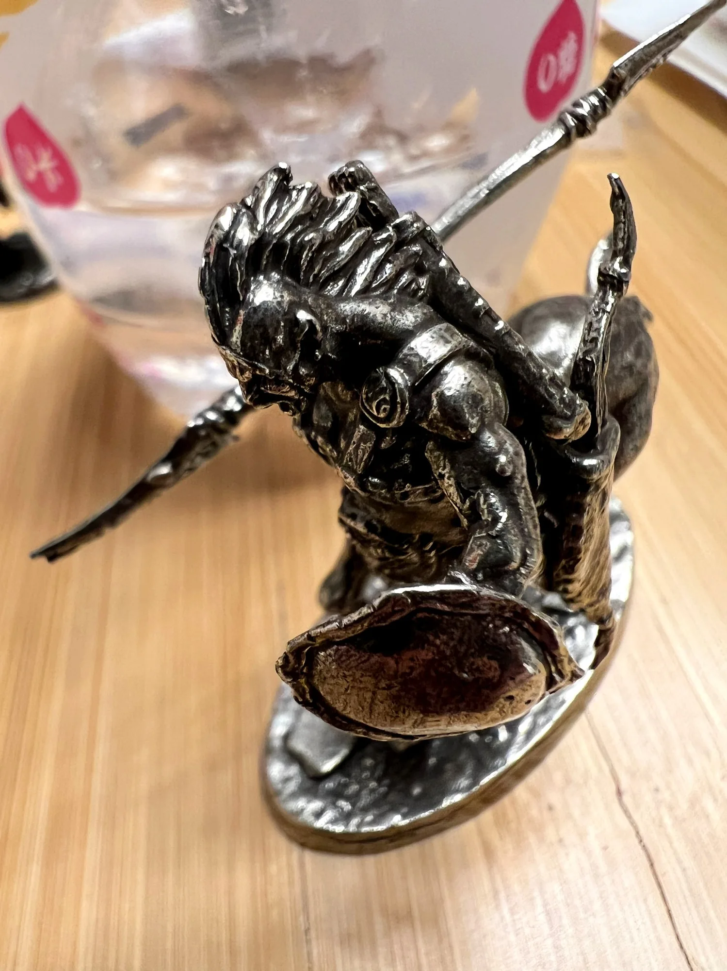 Half-man Horse War Soldier Human Copper Sculpture Miniatures Metal Figurines DIY Coloring Decoration Crafts Gifts