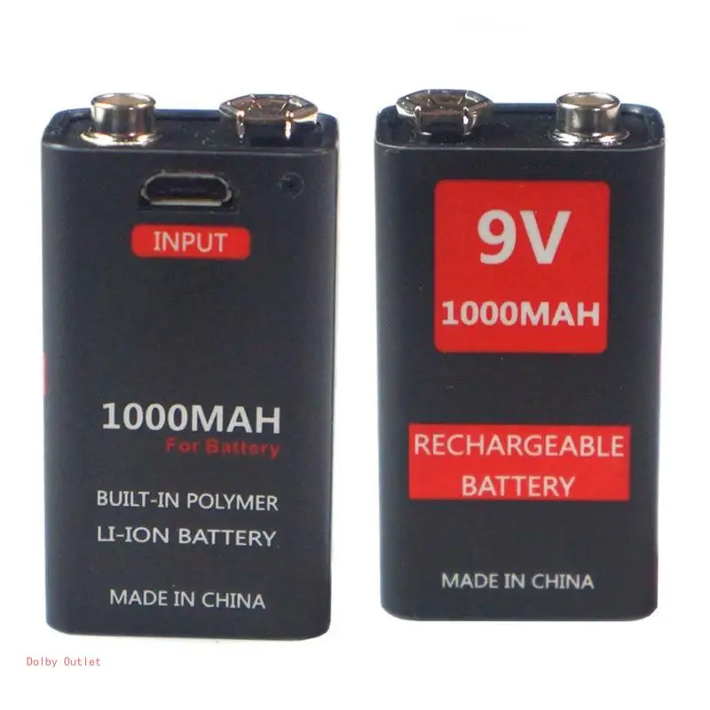 6f22 แบตเตอรี่ลิเธียม Li-Ion 9v สำหรับเฮลิคอปเตอร์ รุ่นไมโครโฟน, ของเล่น 1000mah