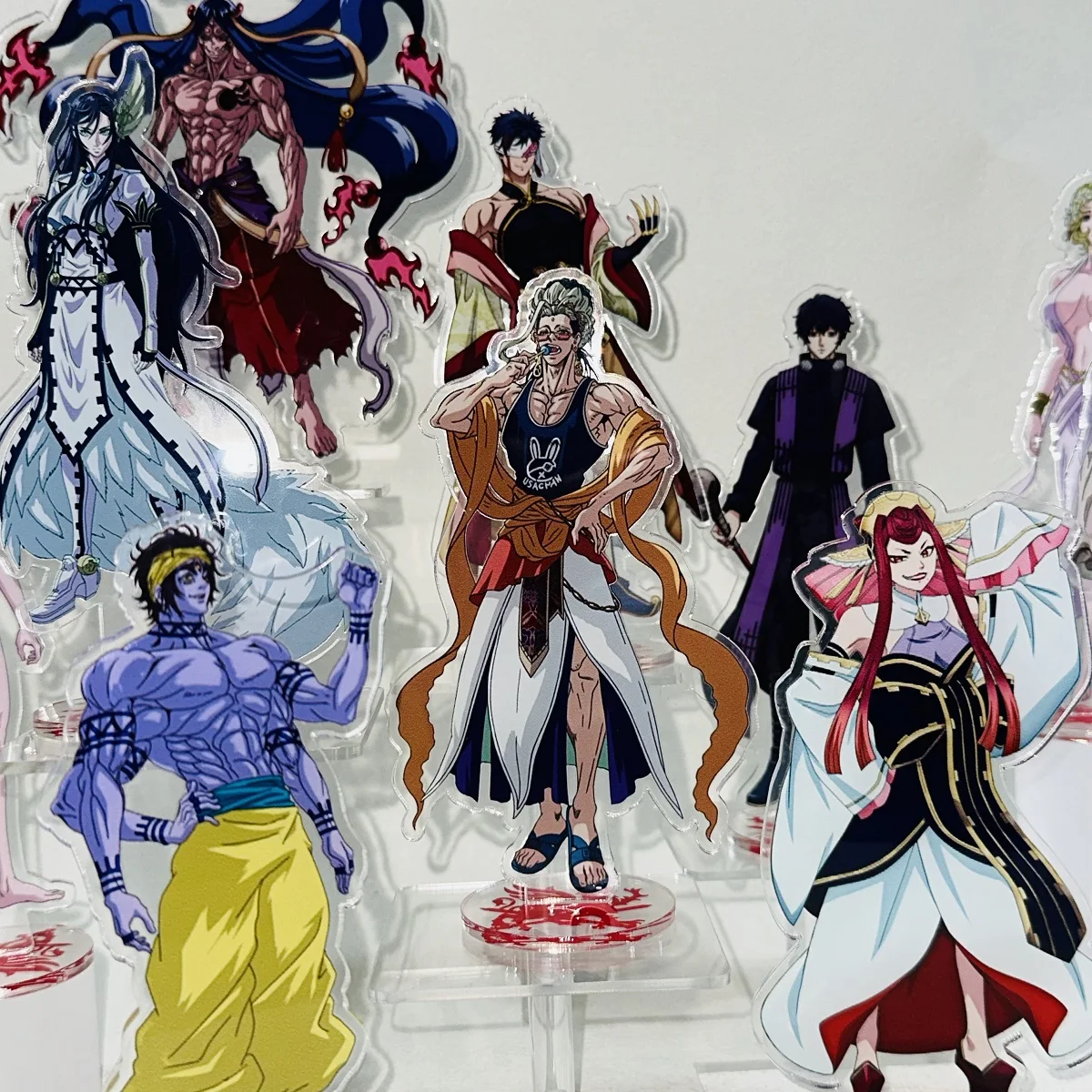 Anime Record of Ragnarok Acrylic Stand,Keychain 15cm Lu Bu Fengxian/Adam/Buddha/Thor/Apollo, High Clear Decor, Valentine's Gift