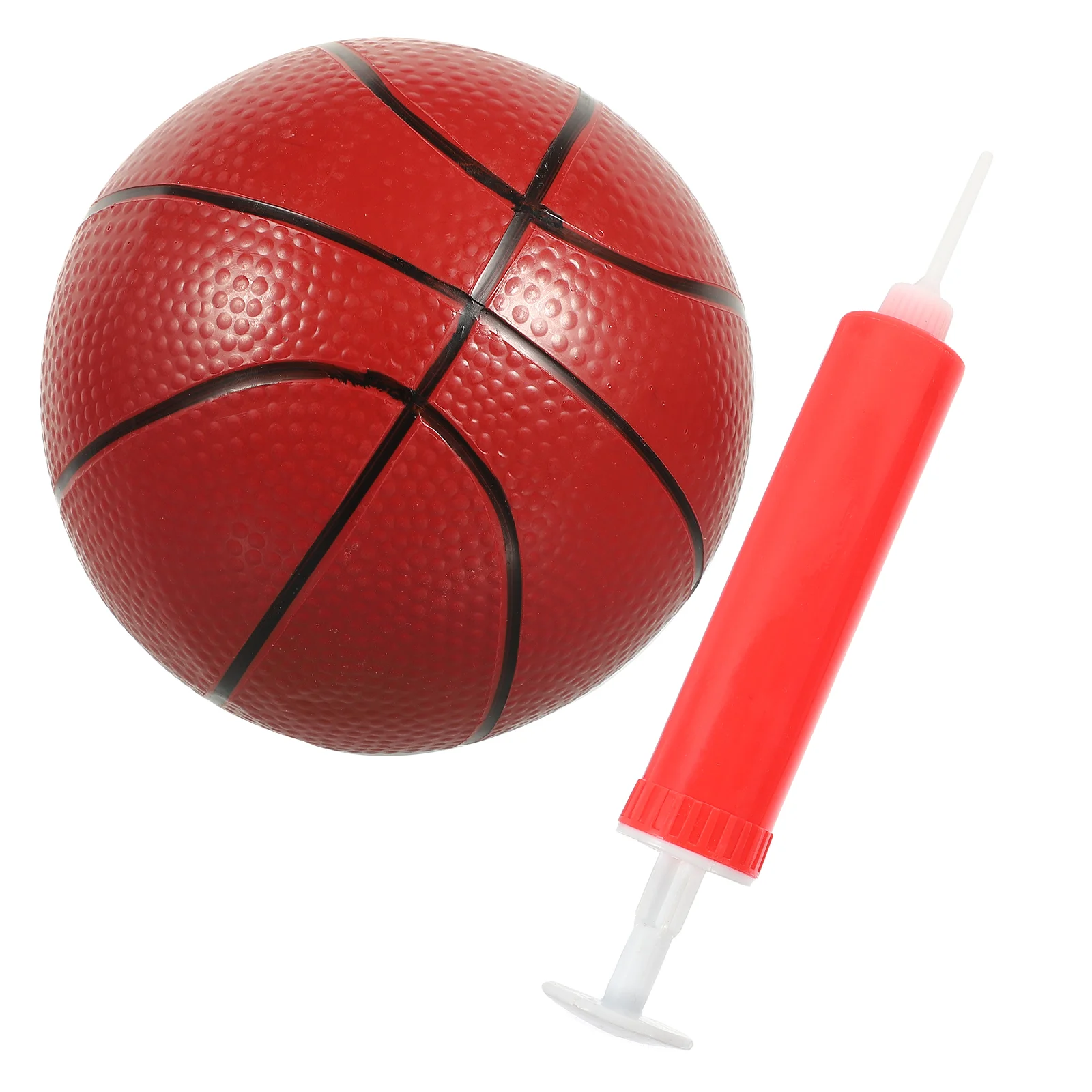 2pcs Mini Basketball Pool Toys Inflation Pump Kids Rubber Safe Design Beach Party Game Supplies Swimming