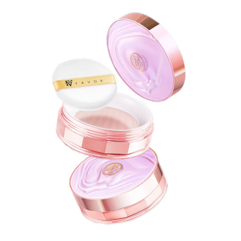 FV Makeup Foundation Pearl Whitening Loose Setting Powder Set Oil Control Long-lasting Base Makeup Waterproof Favor Concealer