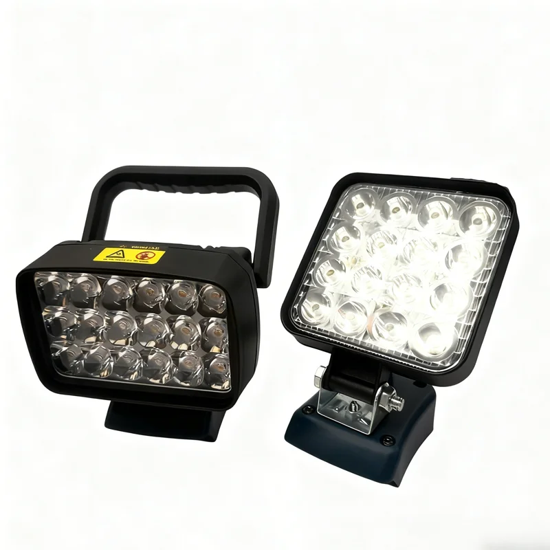 Para makita 12v caixa de bateria de lítio bl1021b bl1041 li-ion célula led luz de trabalho lanterna portátil portátil para acampamento ao ar livre