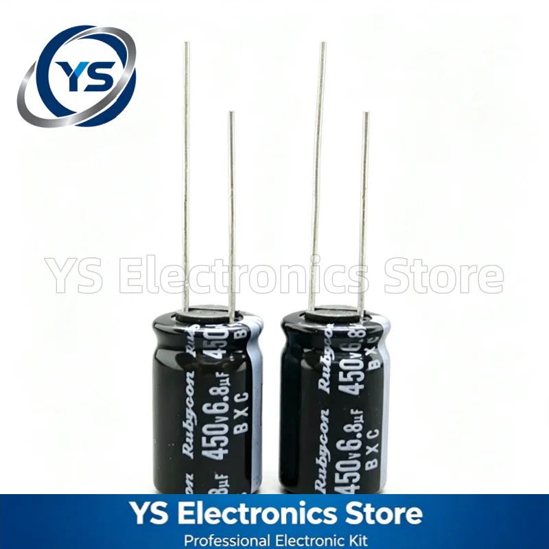 Rubycon BXC Series 450V6.8UF 10x16mm 450BXC6R8MEFC10X16 450V 6.8UF 6.8UF450V Electrolytic Capacitor New Original Capacitors 20%