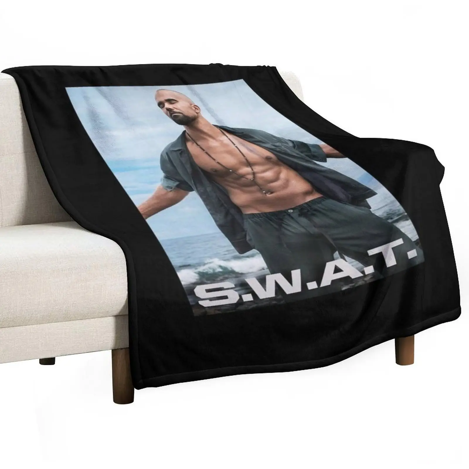 Special Present Shemar Moore Gift Movie Fans Throw Blanket bed plaid Stuffeds blankets ands Soft Fashion Sofas manga Blankets